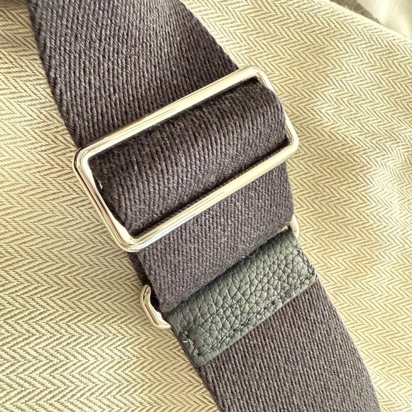 Authentic HERMES Paris Videpoches Togo Made in FRANCE Unisex Blue Crossbody Bag - Picture 10 of 12